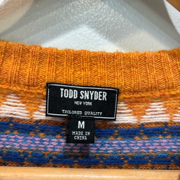 Todd Snyder Fair Isle Wool Pullover Sweater Women’s Size Medium - Picture 2 of 12